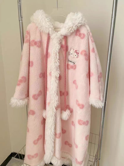 Pinky Kitty Fluffy Blanket