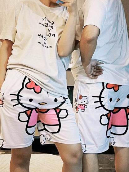 Hello Kitty Couple Pajamas set - Shorts