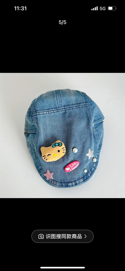 Hello Kitty Hats - Demin