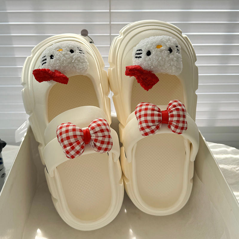 Kitty Crocs with bow