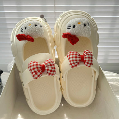 Kitty Crocs with bow