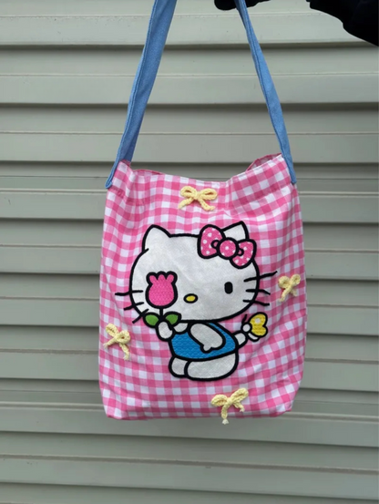 Kitty Plaid Bag - summer holiday