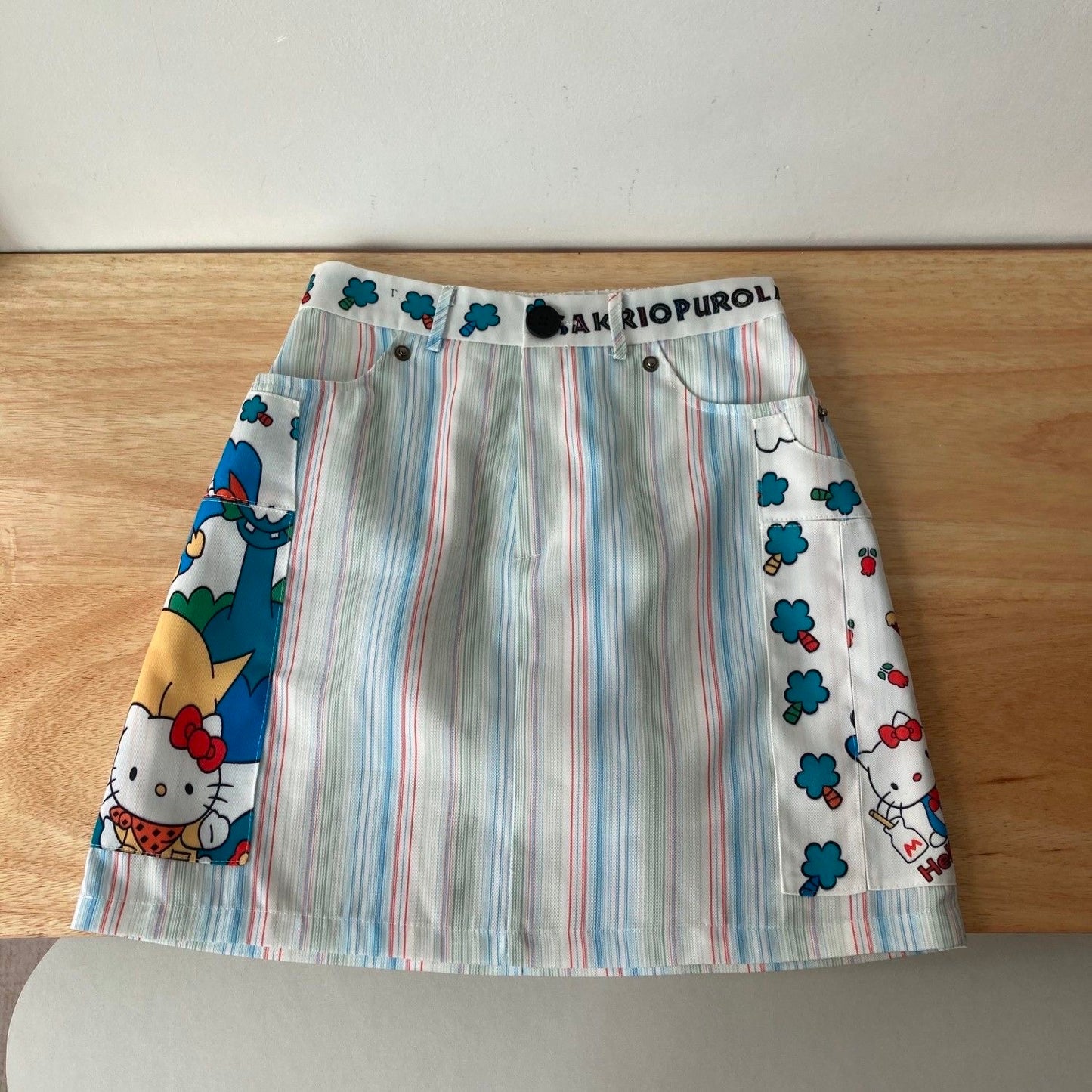 Hello Kitty Cartoon Striped Skirt /Shorts