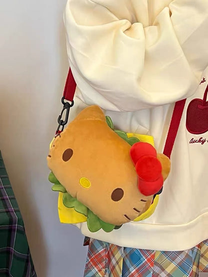 Hamburger shaped Kitty Bag