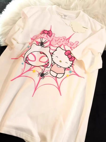 Hello Kitty x Spiderman Fashion Tee