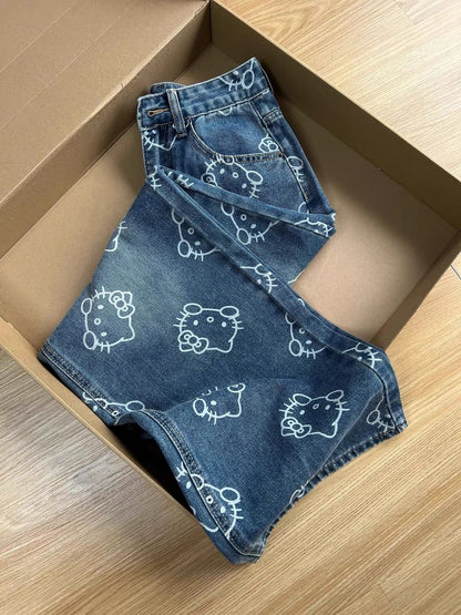 Full of Kitty Y2K jeans