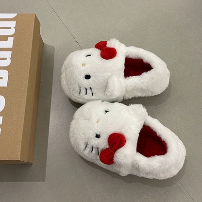 Hello Kitty Fluffy Ugg Slippers- Classic