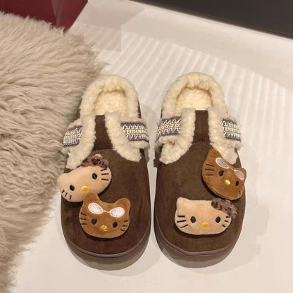 Hello Kitty Keep Warm Fluffy Slippers