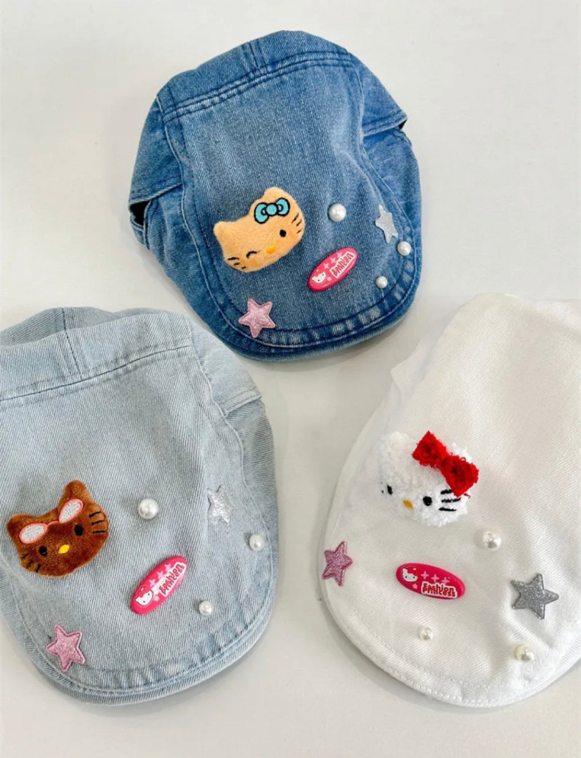 Hello Kitty Hats - Demin