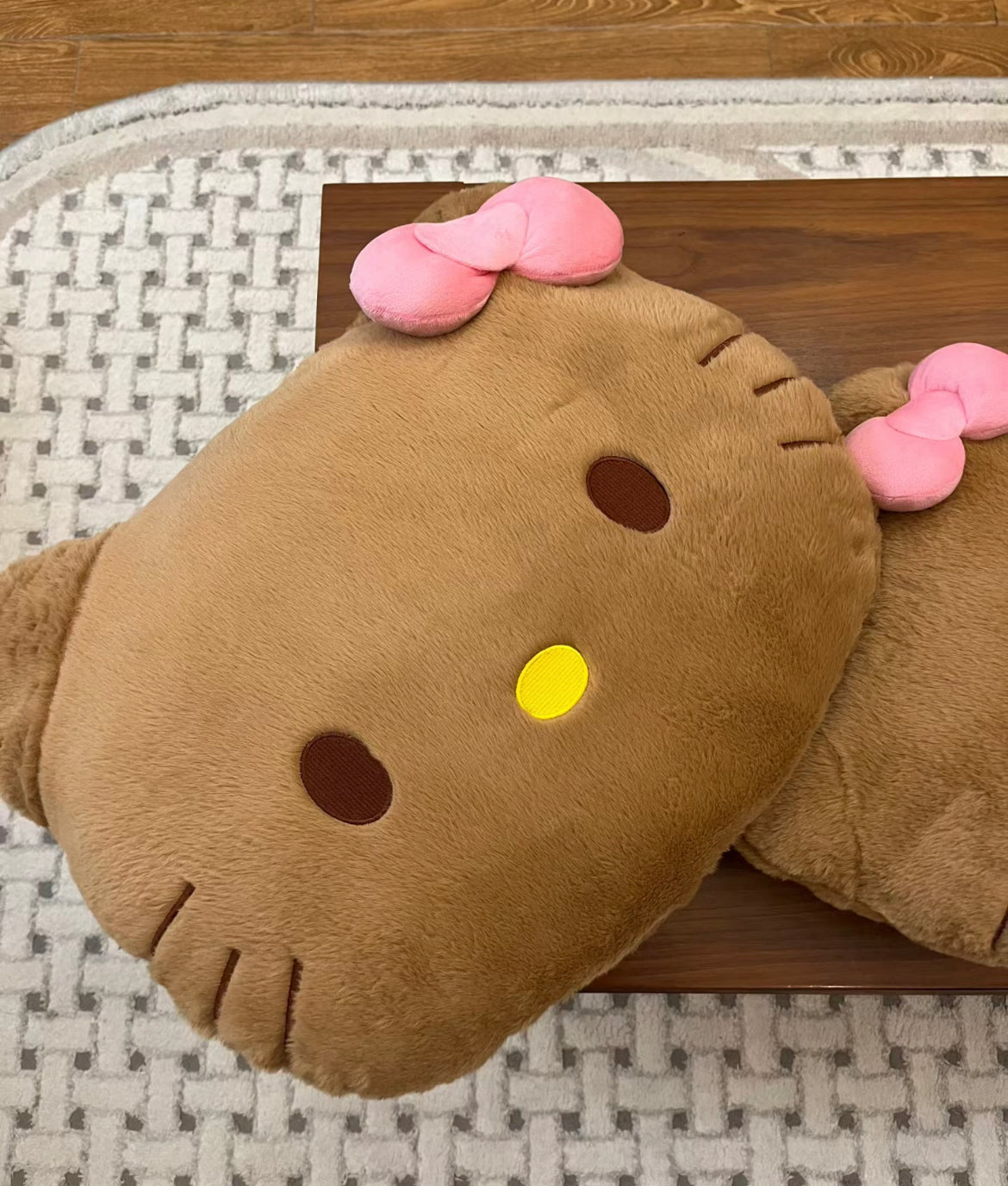 Giant Hello Kitty Plush Pillow- Tan