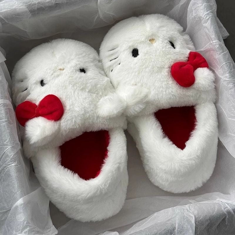 Hello Kitty Fluffy Ugg Slippers- Classic