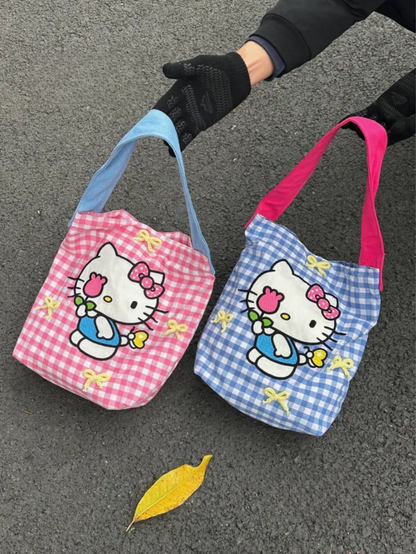 Kitty Plaid Bag - summer holiday