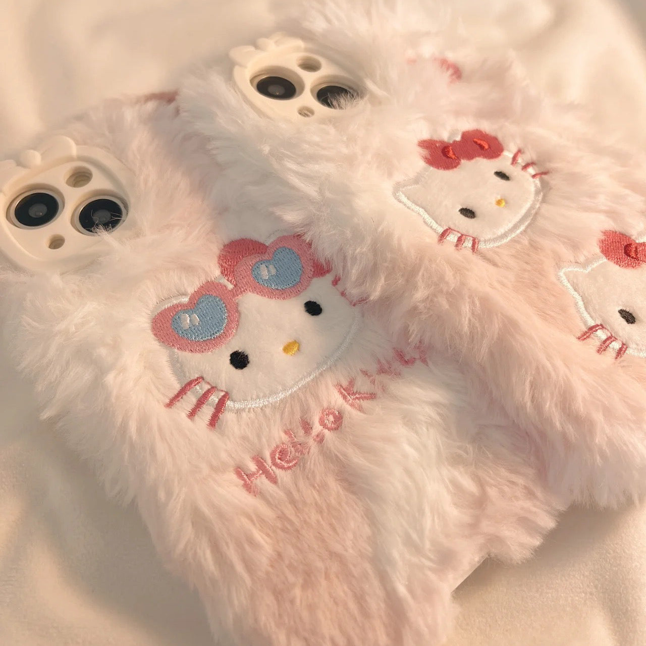 Fluffy Hello Kitty Phone Case