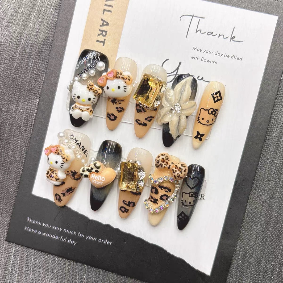 Leopard Print Press On Nails