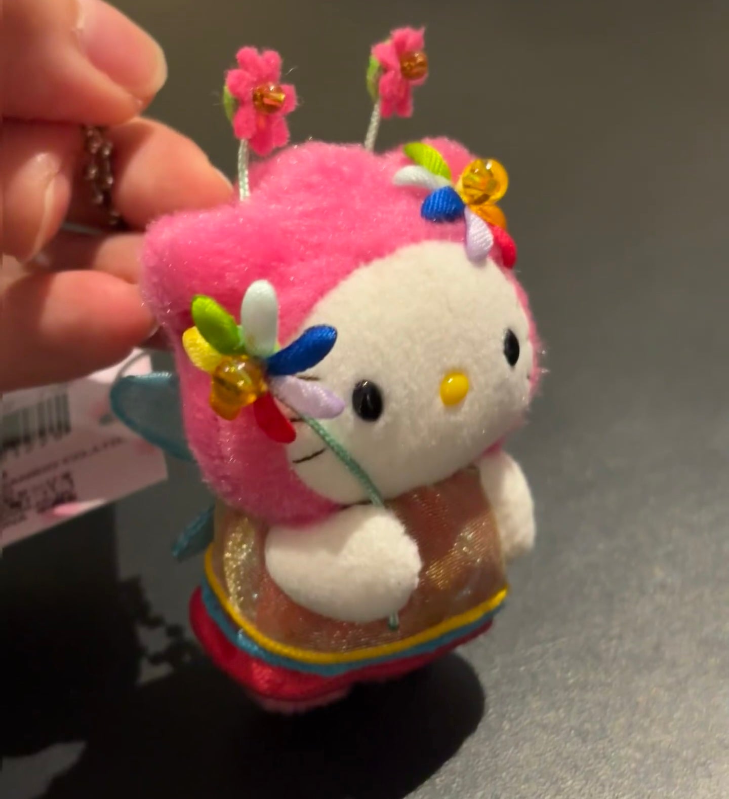 Kitty Plush Keychain- Flower Fairy