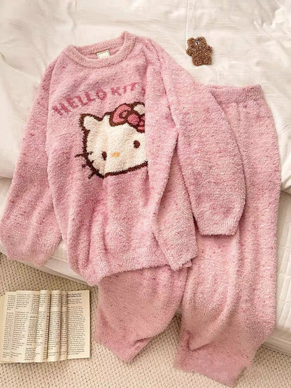 Hello Kitty Fluffy Pajama Set