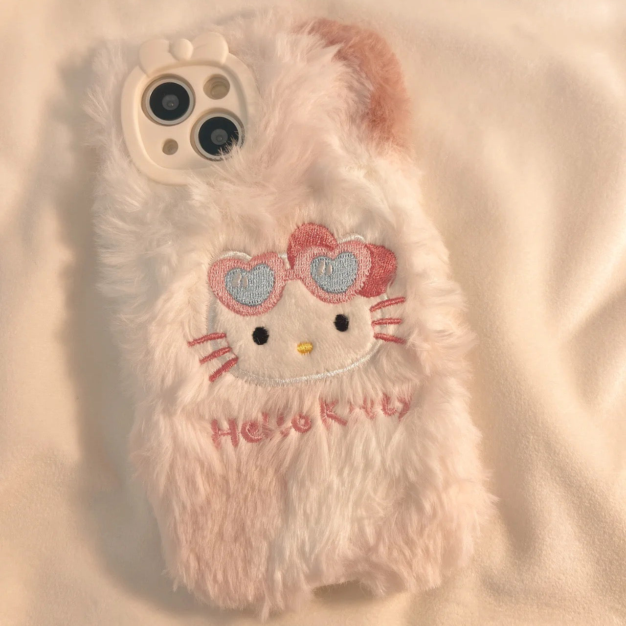 Fluffy Hello Kitty Phone Case