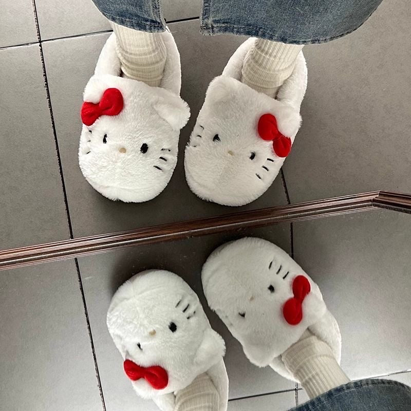 Hello Kitty Fluffy Ugg Slippers- Classic