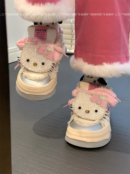 Hello Kitty Sneakers- Sliver