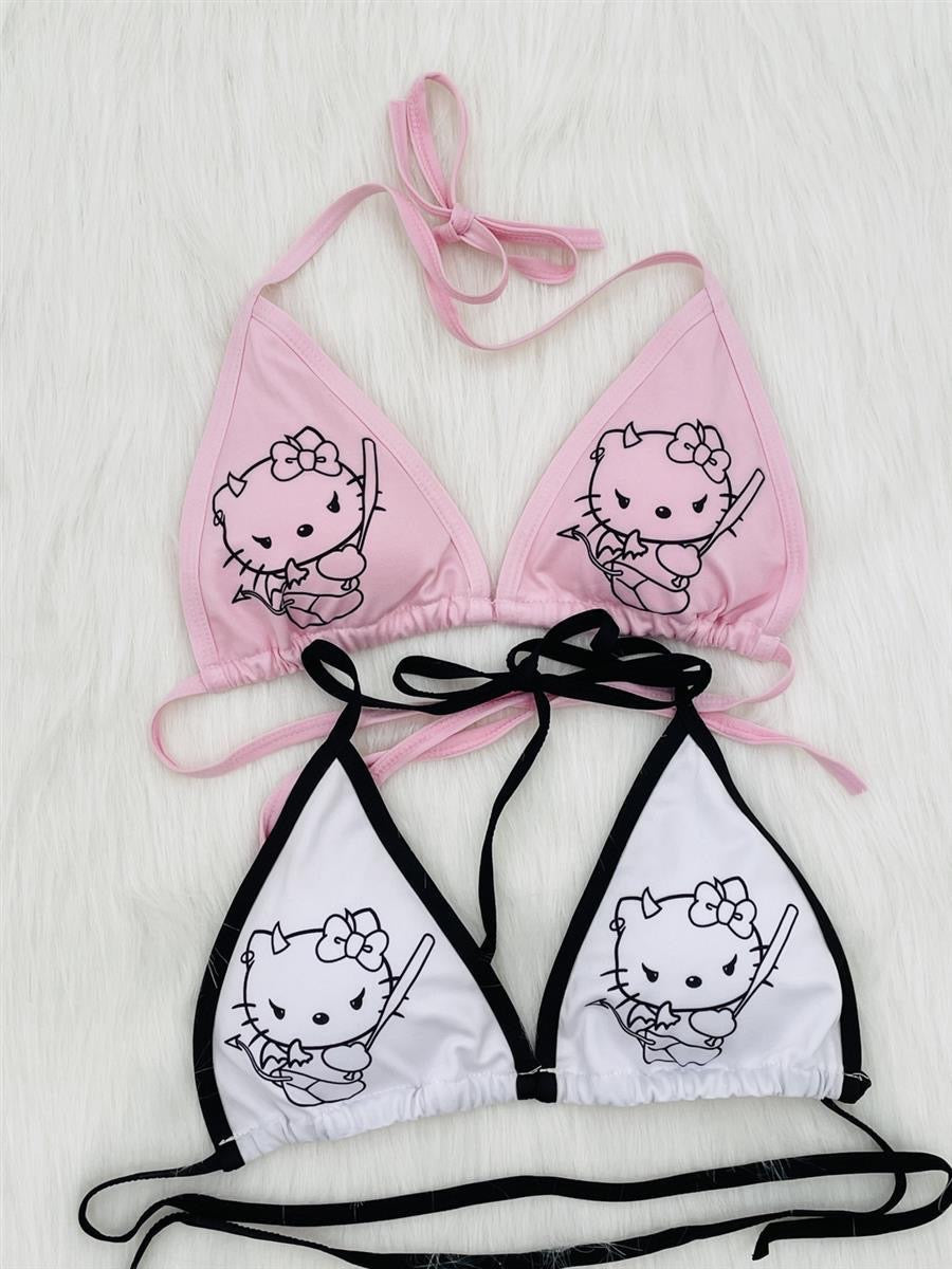 Y2K Kitty Bathing Suits