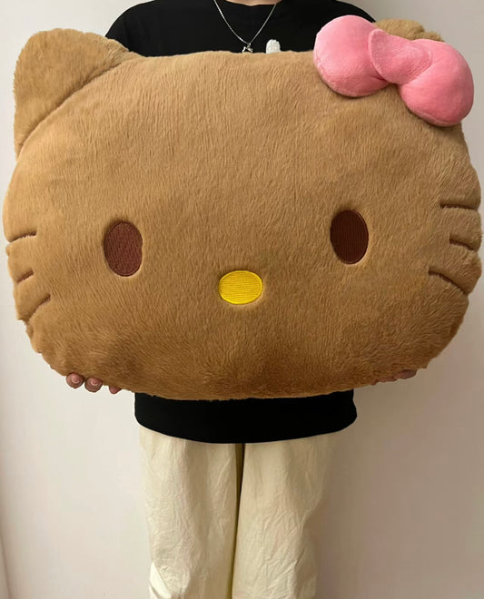 Giant Hello Kitty Plush Pillow- Tan