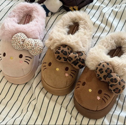 Super Fluffy Slippers with bow