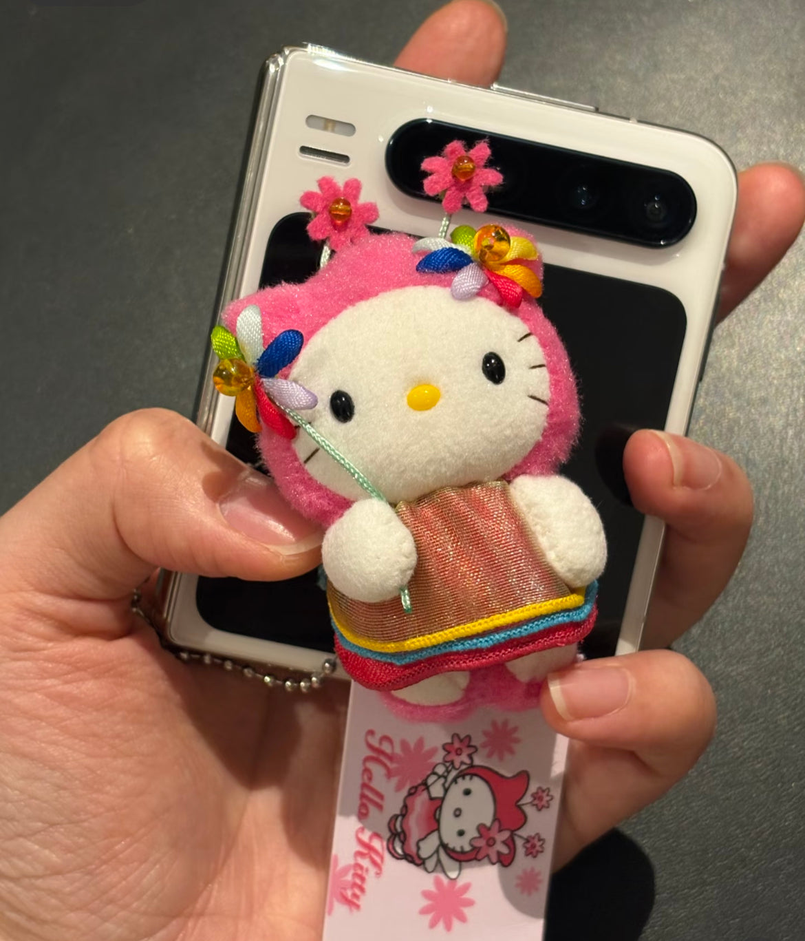 Kitty Plush Keychain- Flower Fairy