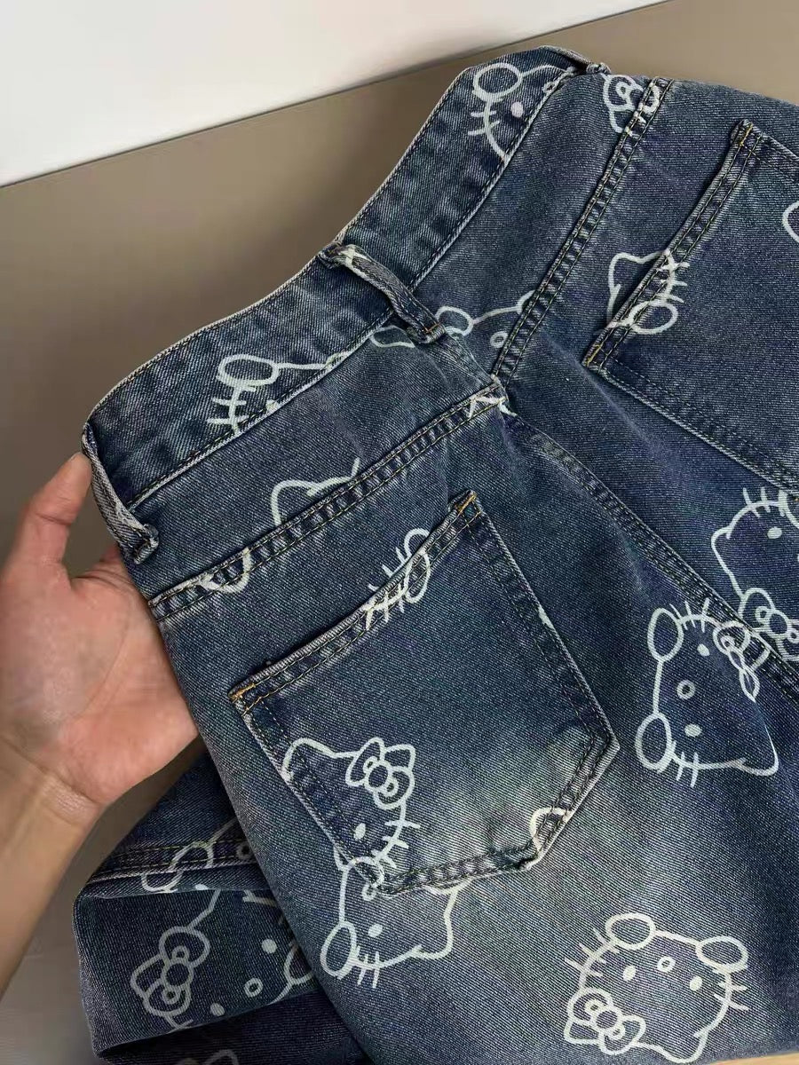 Full of Kitty Y2K jeans