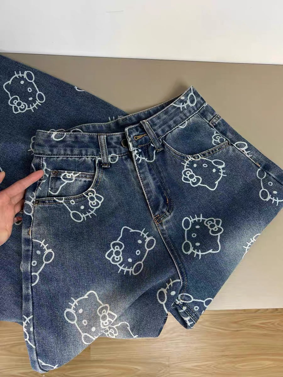 Full of Kitty Y2K jeans