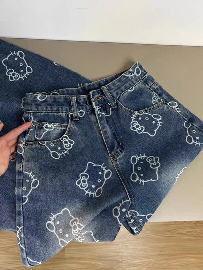 Full of Kitty Y2K jeans