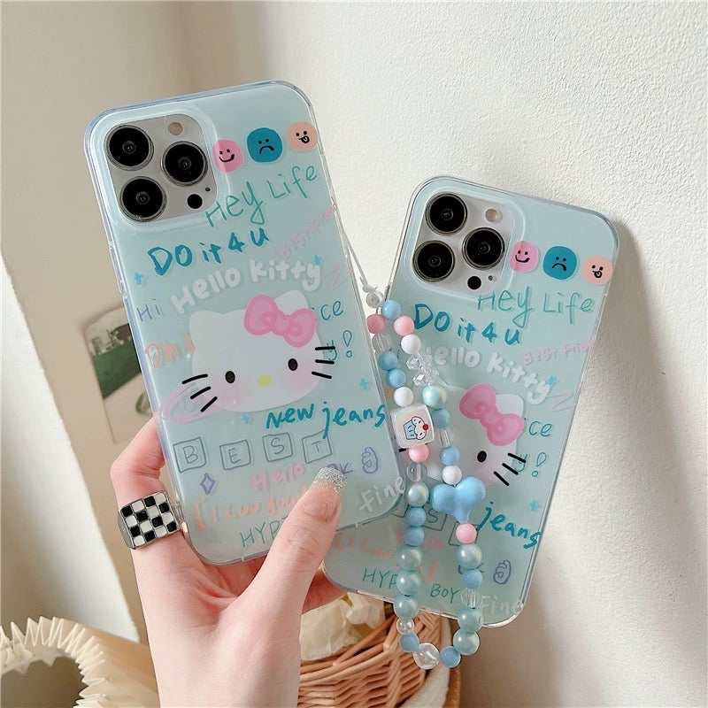 Hello Kitty IPhone case with chain