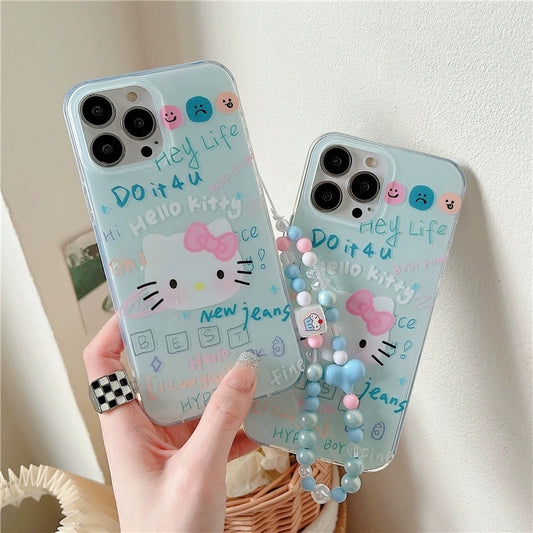 Hello Kitty IPhone case with chain