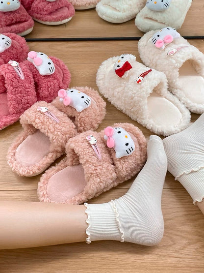 Hello Kitty Fluffy Slippers