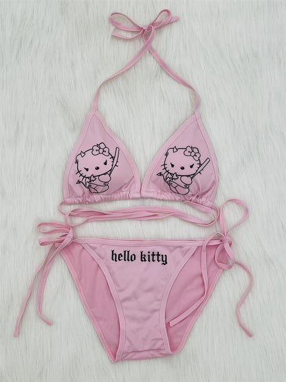 Y2K Kitty Bathing Suits