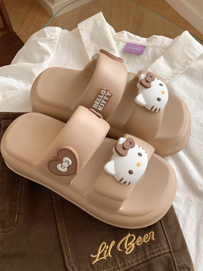 Hello Kitty Slippers- caramel