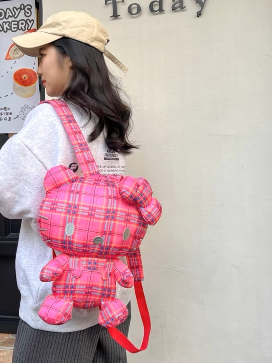 Hello Kitty Plaid Backpack