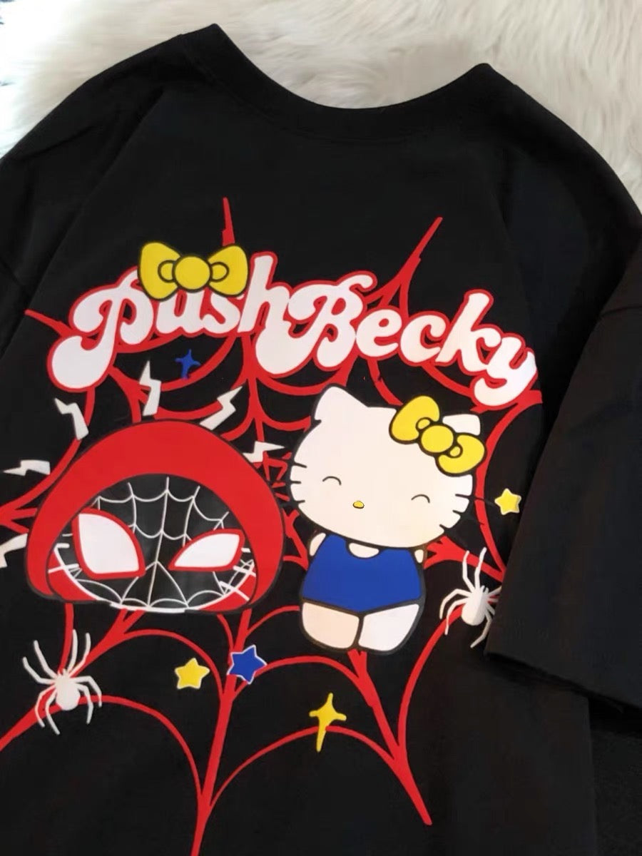 Hello Kitty x Spiderman Fashion Tee