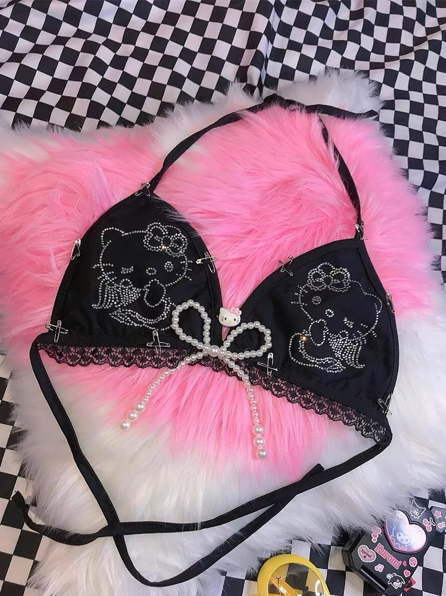 Hello Kitty Y2K Baddie Bikini/Top - Diamond