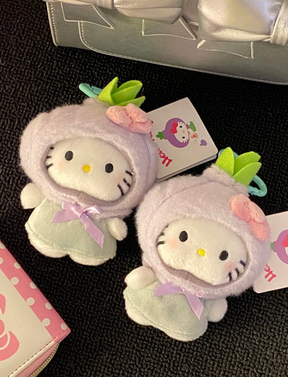 Kitty Plush Keychain- Vegetable v.