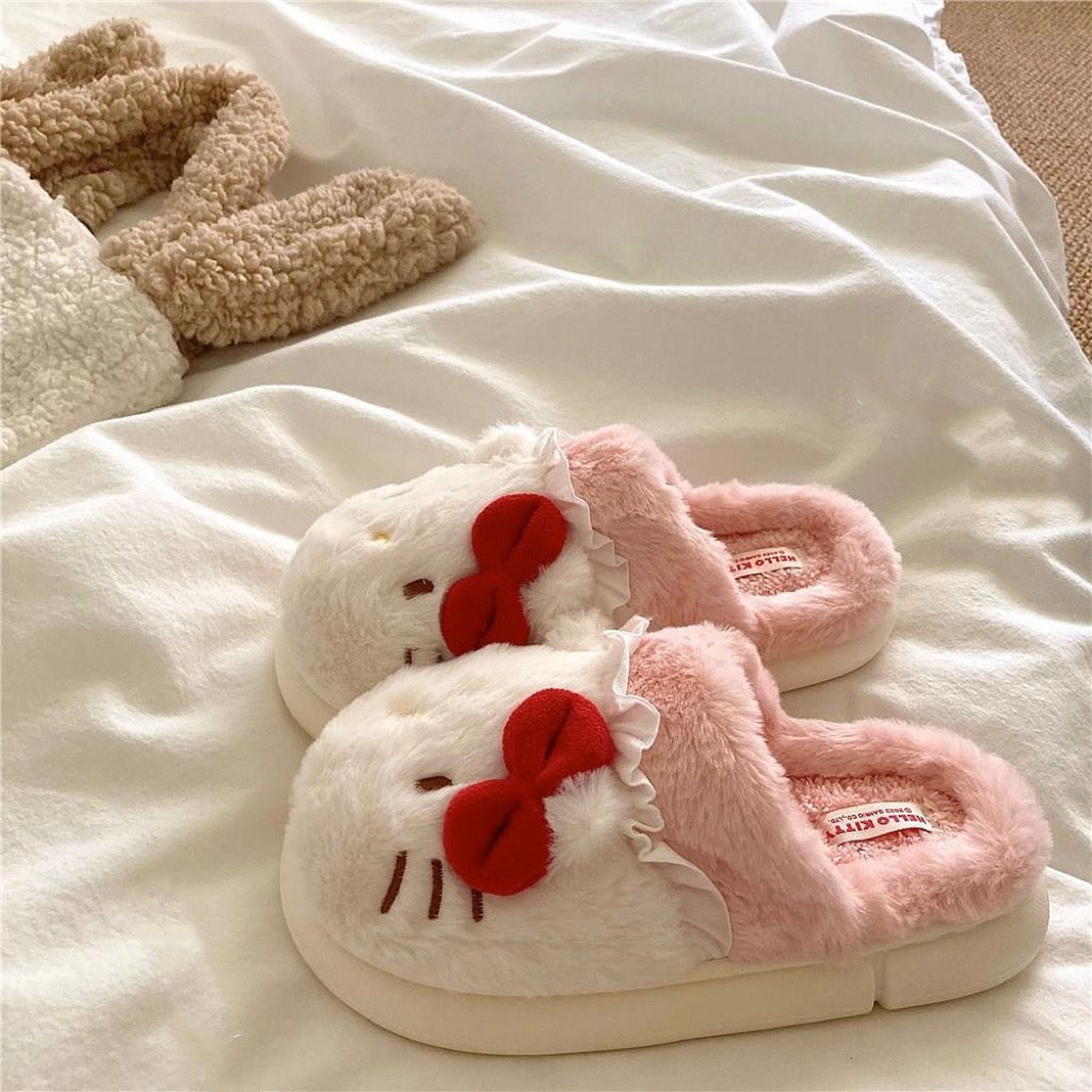 Sanrio Fluffy Slippers- 3 characters