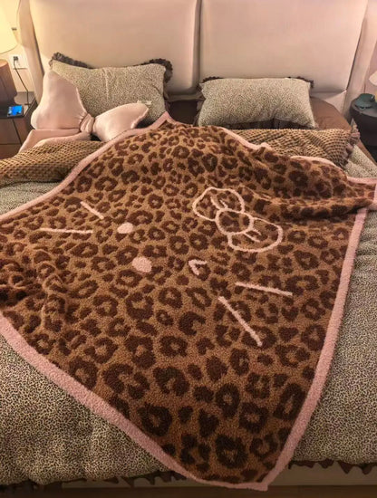 Leopard Print Kitty Blanket