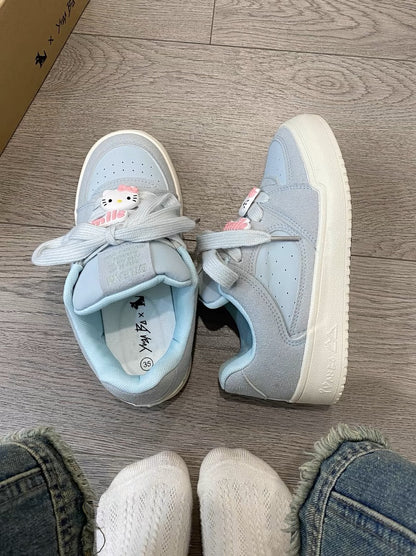 Baby Blue Kitty Sneakers