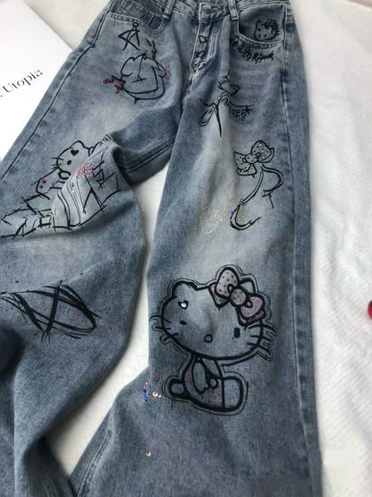 Hello Kitty Demin Pants