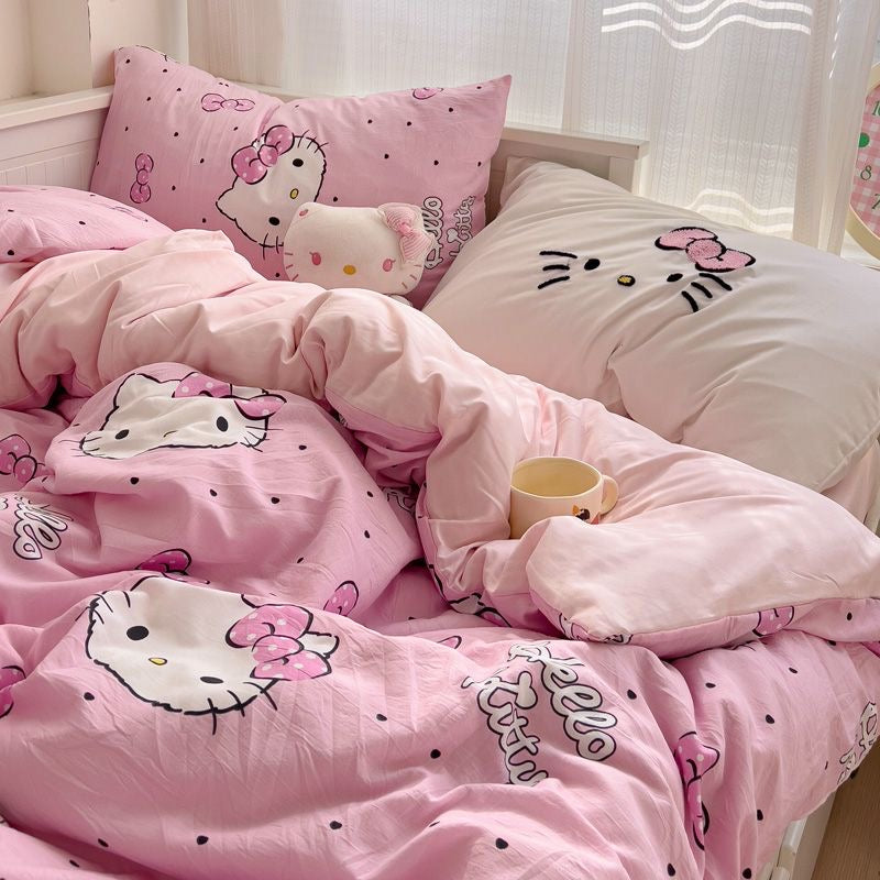 Pinky Kitty Bedding Set-2025