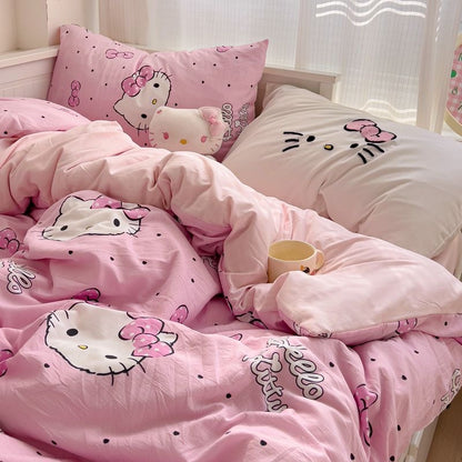 Pinky Kitty Bedding Set-2025