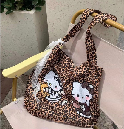 Hello Kitty Leopard Print Totebag