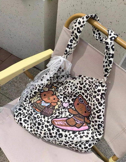 Hello Kitty Leopard Print Totebag