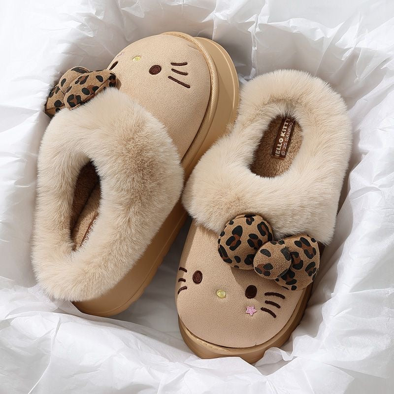 Super Fluffy Slippers with bow
