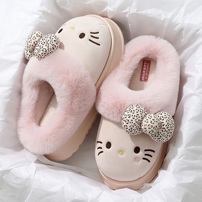 Super Fluffy Slippers with bow