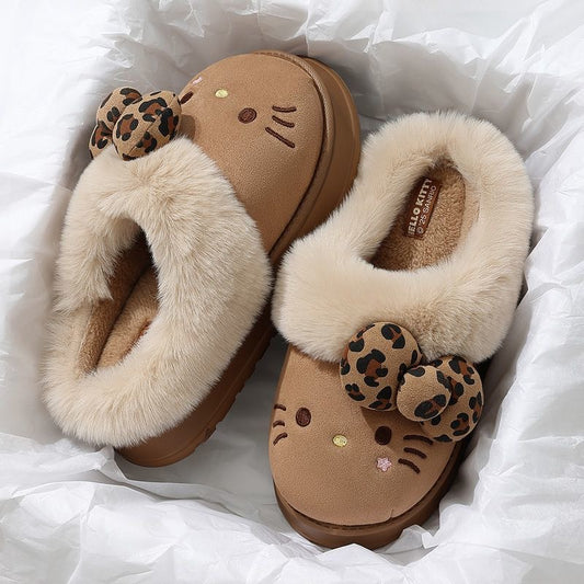 Super Fluffy Slippers with bow